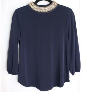 Navy blouse